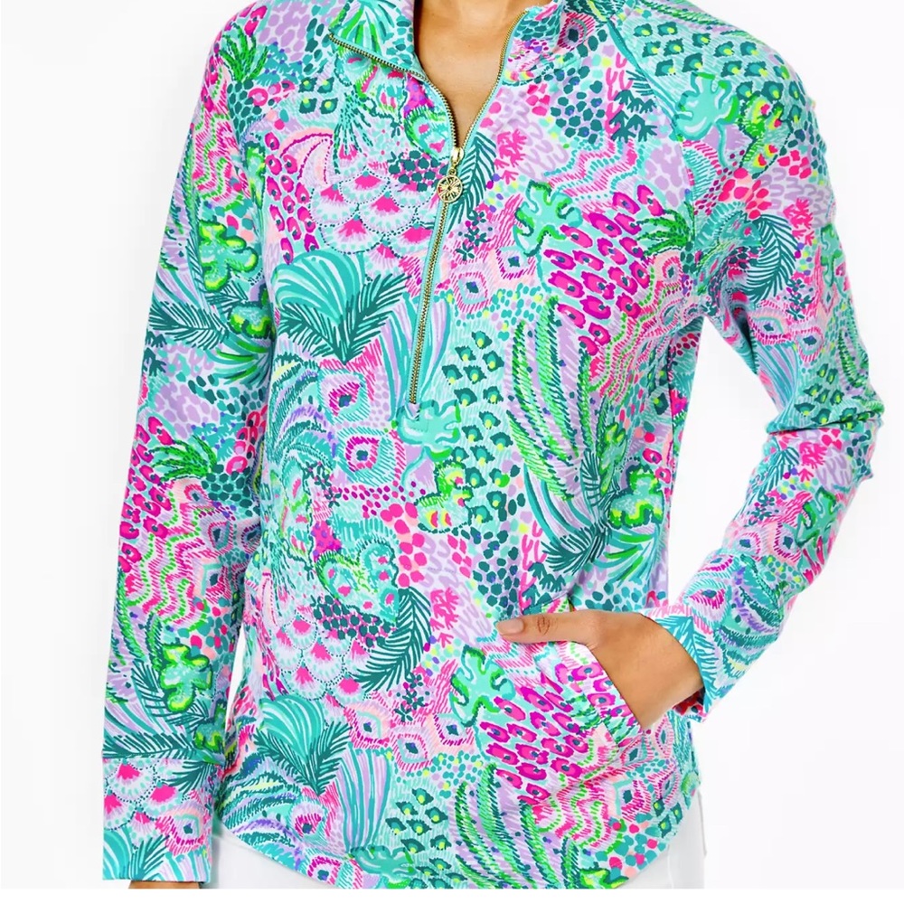 Lilly Pulitzer half zip colorful pullover size XXS